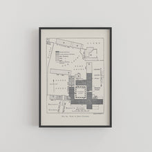 Load image into Gallery viewer, Jesus College Cambridge University College Floor Plan Print

