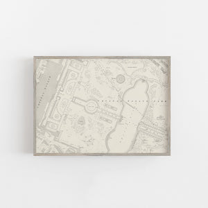 Crystal Palace London Vintage Map Print