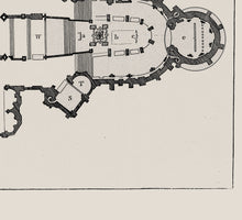 Load image into Gallery viewer, Canterbury Cathedral Floor Plan Print

