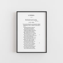 Load image into Gallery viewer, A5 Dante&#39;s Divine Comedy Inferno Book Page Print
