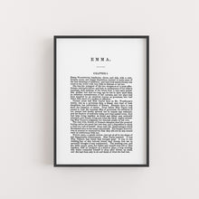Load image into Gallery viewer, A5 Jane Austen Emma Book Page Print
