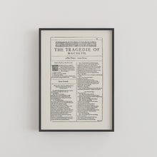 Load image into Gallery viewer, The Tragedy of Macbeth First Folio Print

