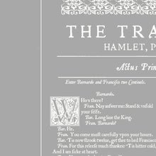 Load image into Gallery viewer, Hamlet First Folio Book Page Print
