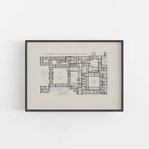 Hampton Court Palace Floor Plan Print