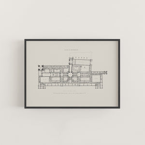 Palace of Westminster Floor Plan Print - Houses of Parliament Map
