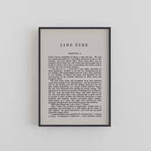 Load image into Gallery viewer, A5 Charlotte Bronte Jane Eyre Book Page Print
