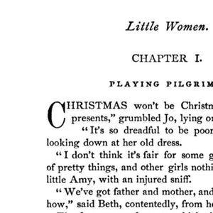 A5 Little Women Book Page Print