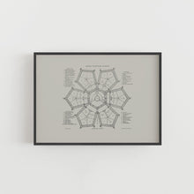Load image into Gallery viewer, Millbank Prison Architectural Drawing Print
