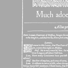 Load image into Gallery viewer, Much Ado About Nothing First Folio Print
