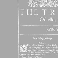 Load image into Gallery viewer, The Tragedy of Othello The Moor of Venice First Folio Print
