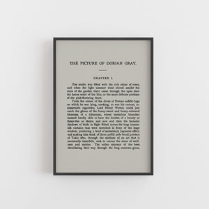 A5 Oscar Wilde Picture of Dorian Gray Book Page Print