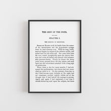 Load image into Gallery viewer, A5 Sign of Four Sherlock Holmes Book Page Print
