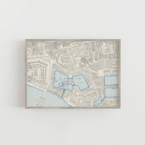 The Tower of London Vintage Street Map Print