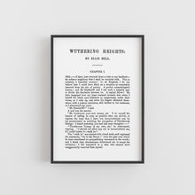 Load image into Gallery viewer, A5 Emily Bronte Wuthering Heights Book Page Print
