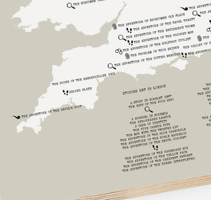 Sherlock Holmes Map Print
