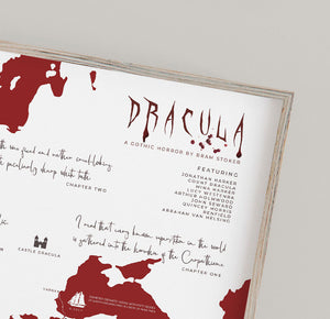 Dracula by Bram Stoker Infographic Print