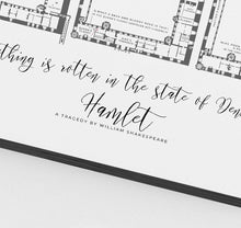 Load image into Gallery viewer, Hamlet Infographic Map Print
