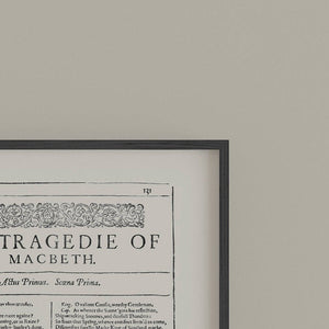 Tragedy Print Set of 4 Shakespeare's First Folio