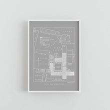 Load image into Gallery viewer, Jesus College Cambridge University College Floor Plan Print
