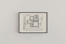 Load image into Gallery viewer, King&#39;s College 1440 Cambridge University Floor Plan Print
