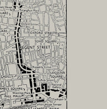 Load image into Gallery viewer, Regent&#39;s Street London Vintage Map Print
