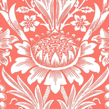 Load image into Gallery viewer, Sunflowers William Morris Print, Living Coral
