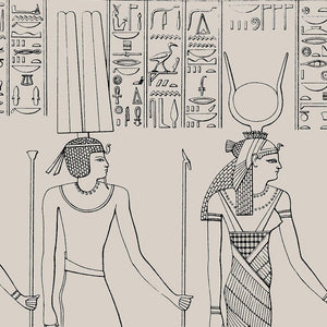Ancient Egyptian Osiris Tefnut Isis Hieroglyphics Print No 2