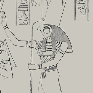 Ramesses II Egyptian Pharoah with Set and Horus Print No 4