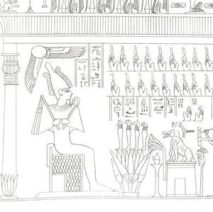House of Osiris Hieroglyphic Print No 10