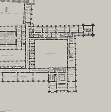 Load image into Gallery viewer, Palace of Westminster Floor Plan Print - Houses of Parliament Map
