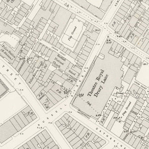 Covent Garden London Street Map Print