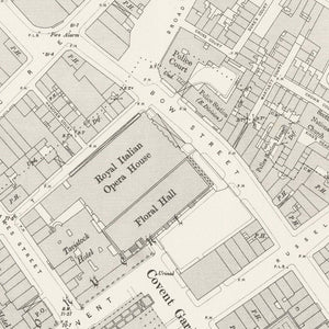 Covent Garden London Street Map Print