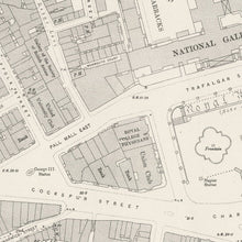 Load image into Gallery viewer, Trafalgar Square London Vintage Street Map Print
