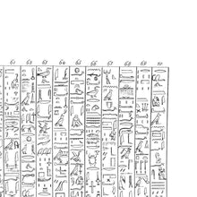 Load image into Gallery viewer, Ramesses IV Egyptian Hieroglyphs Print No 9
