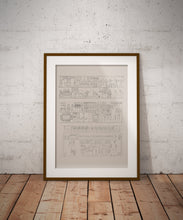 Load image into Gallery viewer, House of Osiris Hieroglyphic Print No 10
