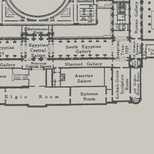 Load image into Gallery viewer, British Museum Ground Floor Plan Print
