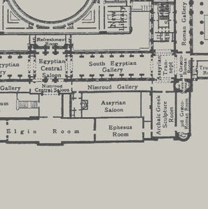British Museum Ground Floor Plan Print