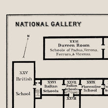 Load image into Gallery viewer, National Gallery London Floor Plan Print
